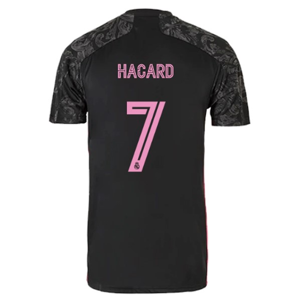 Trikot Real Madrid Ausweich NO.7 Hazard 2020-21 Schwarz Fussballtrikots Günstig